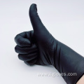 Thick durable Black Nitrile Gloves With Diamond Marking
